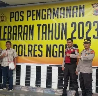 Kabag Ops Polres Ngada Periksa Pos Pam Dan Pos Yan Ketupat Turangga 2023