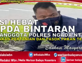 Gerakan Ketahanan Pangan, Aksi Hebat Aipda Bintaran Anggota Polres Ngada NTT