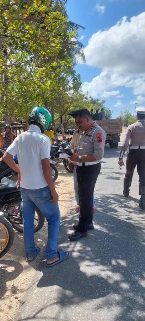 Kurangi Angka Kecelakaan Lalulintas, Satlantas Polres Sabu Raijua Gelar Razia Kendaraan Bermotor