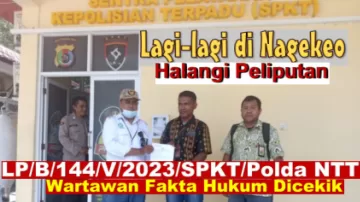Lagi-Lagi Nagekeo : Diduga Halangi Peliputan Dan Cekik Wartawan FH, Pelaku Dipolisikan Di Polda NTT