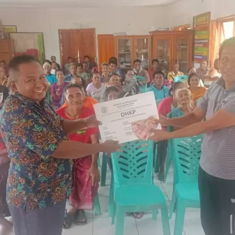 Tepati Janji politik, Yerdinas Djita Bayar PBB masyarakat Tiga Desa dan Satu Kelurahan