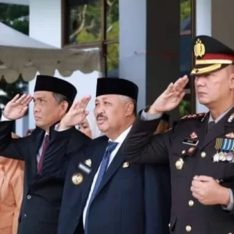 Bupati Pinrang bersama Polres Pinrang Hadiri Upacara Peringatan Hari Lahir Pancasila 2023