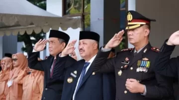 Bupati Pinrang bersama Polres Pinrang Hadiri Upacara Peringatan Hari Lahir Pancasila 2023
