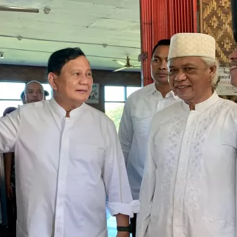 Sekjen Prawiro IGMP Anton Chaliyan, Dampingi Menhan RI Prabowo Shalat Idul Adha di Lapangan Mandala Kitri Bandung