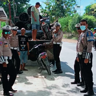 Balasan Kendaraan Terjaring Razia Satlantas Polres Sabu Raijua 