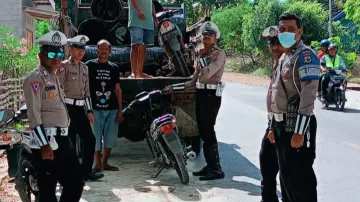 Balasan Kendaraan Terjaring Razia Satlantas Polres Sabu Raijua 