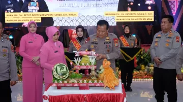 Polda Sulsel Gelar Acara Syukuran Hari Bhayangkara Ke-77