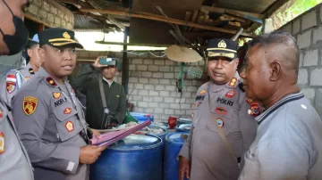 Cegah Kelangkaan BBM, Kapolres Sabu Raijua Pimpin Kegiatan Monitoring 