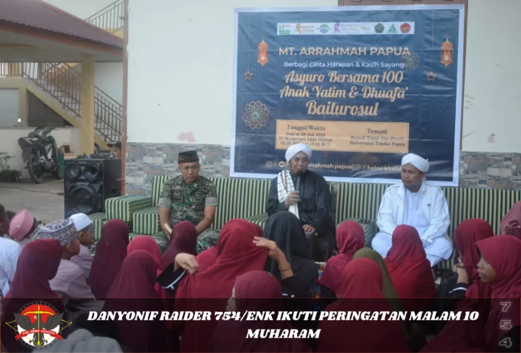 Yonif Raider 754/ENK Berikan Bantuan Untuk Masyarakat Papua