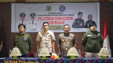Wakil Bupati Pinrang Buka Pelatihan Jurnalistik Kehumasan