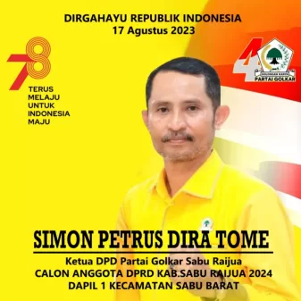 Simon Petrus Dira Tome Mengucapkan Dirgahayu Republik Indonesia Ke -78