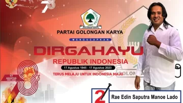 RAE EDIN SAPUTRA MANOE LADO Mengucapkan Dirgahayu Republik Indonesia yang Ke-78