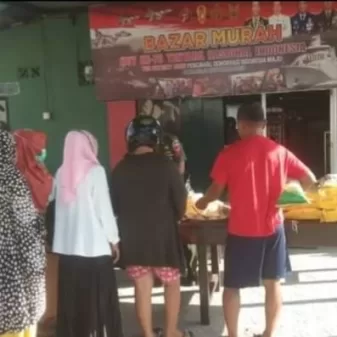 Warga Ramaikan Bazar Murah Kodim 1404/Pinrang