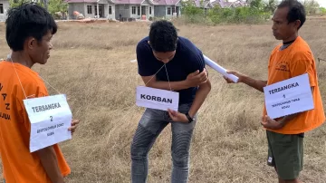 Polres Sabu Raijua Gelar Rekonstruksi Kasus Pembunuhan Warga Raijua, NTT 