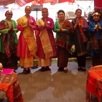 Karlina Damiri Hadiri Hari Ulos Nasional Jakarta Pusat