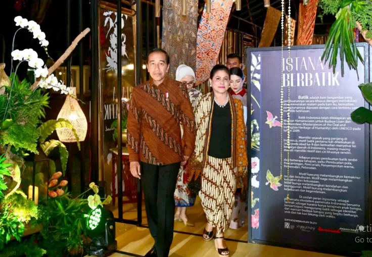 Hari Batik Nasional, Presiden Ajak Tingkatkan Pelestarian Seni Budaya Indonesia