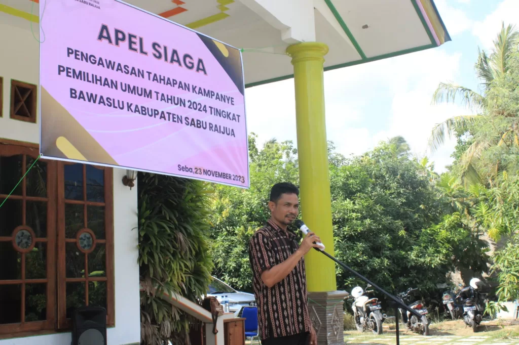 Bawaslu Sabu Raijua Gelar Apel Siaga, Boni Geti : Jadikan Pemilu 2024 Berkualitas dan Berintegritas