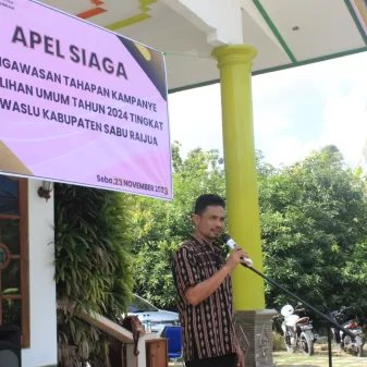 Bawaslu Sabu Raijua Gelar Apel Siaga, Boni Geti : Jadikan Pemilu 2024 Berkualitas dan Berintegritas 