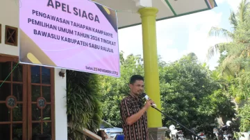 Bawaslu Sabu Raijua Gelar Apel Siaga, Boni Geti : Jadikan Pemilu 2024 Berkualitas dan Berintegritas 