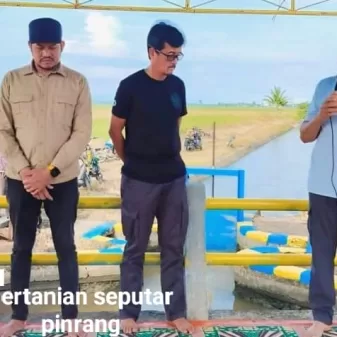 Plt dinas pertania Dampingi Bupati Pinrang Hadiri Mappalili, Ritual Turun Sawah