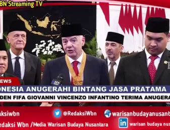 Indonesia Anugerahi Bintang Jasa Pratama Kepada Presiden FIFA