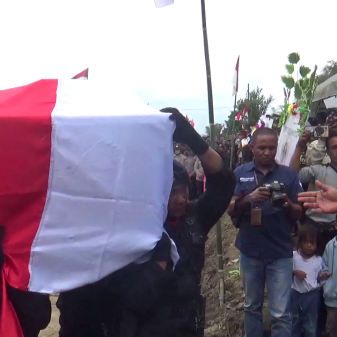 Haru, Ini Tayangan Lengkap Pemakaman Brimob Bonifasius Jawa Yang Gugur Di Papua