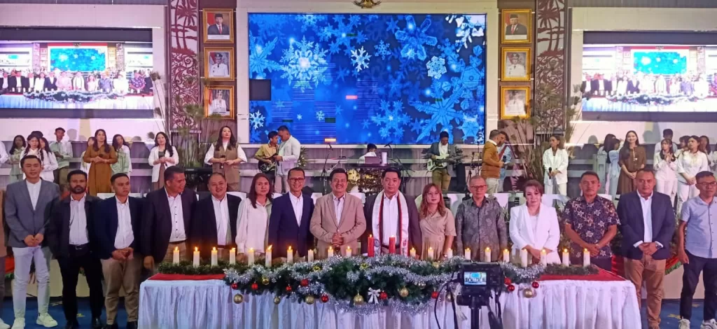 Gema Natal 2023 ‘Kasih Bagi Dunia’ Berlangsung di Gedung Aula Pemkot Manado