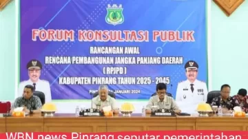 Bupati Pinrang Buka Forum Konsultasi Publik RPJPD Kabupaten Pinrang Tahun 2025 – 2045
