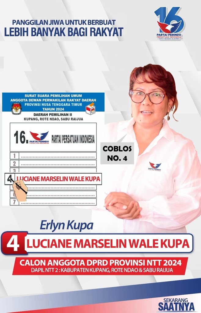 LUCIANE MARSELIN WALE KUPA, Calon anggota DPRD Provinsi Nusa Tenggara Timur Periode 2024-2029 dari Partai Perindo dengan Nomor Urut 4