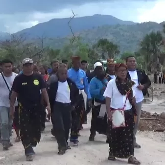Ketua Distrik THS THM Keuskupan Agung Ende Lukas Mbulang Pimpin Pendadaran Ratusan Peserta Di Anakoli