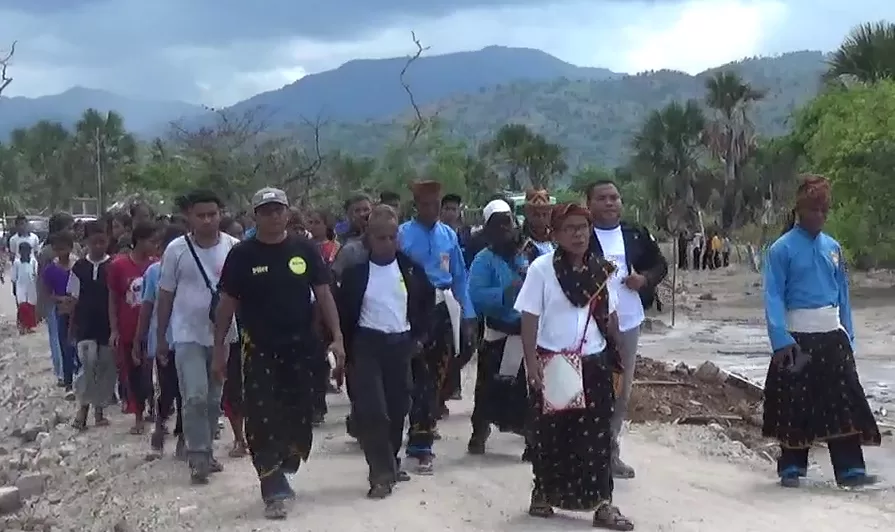 Ketua Distrik THS THM Keuskupan Agung Ende Lukas Mbulang Pimpin Pendadaran Ratusan Peserta Di Anakoli