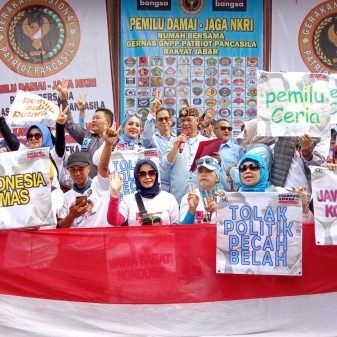 Relawan Jabar dan 163 Komunitas Deklarasi, Pemilu Damai Jaga NKRI Dipimpin Abah Anton Charliyan