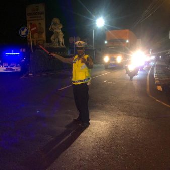 Antisipasi Premanisme, Polres Badung  Gencar Laksanakan Blue Light Patrol