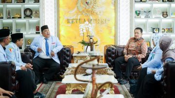 Terima Pengurus Remaja Masjid, Ketua MPR Bamsoet Dukung Musabaqah Tilawatil Quran Antar Bangsa Di Banjarmasin