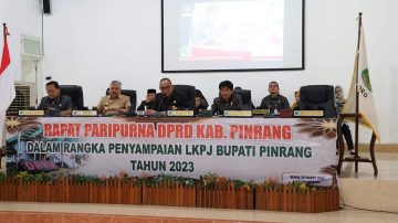 DPRD Pinrang Gelar Sidang Paripurna Pertanggungjawaban Bupati