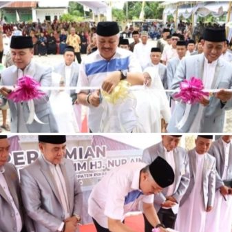 Mesjid Baiturrahim Hj.Nur Aini Desa Padakkalawa Di Resmikan Bupati Pinrang