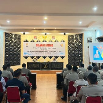 Polres Pinrang Terima Kunjungan Tim Birorena Polda Sulsel Dalam Rangka Supervisi Anggaran Sumber PNBP