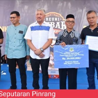 Bupati Pinrang Hadiri Reuni Akbar SEMEA SMK Negeri 1 Pinrang