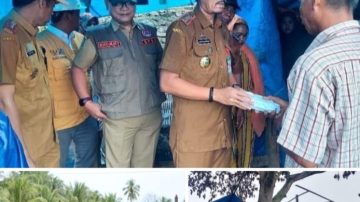 Plh Bupati Pinrang Serahkan Bantuan Korban Kebakaran Di Desa Tapporang Dan Desa Lerang