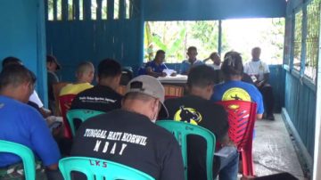 Ketua Distrik THS THM Keuskupan Agung Ende Mbulang Lukas Pimpin Rapat Kerja Di Mbai
