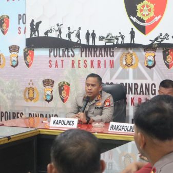Evaluasi Kinerja Jajaran, Kapolres Pinrang Pimpin Anev Mingguan