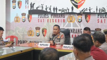 Evaluasi Kinerja Jajaran, Kapolres Pinrang Pimpin Anev Mingguan