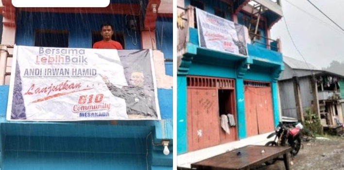 Lagi ! Netralitas ASN Dipertanyakan Oknum Guru P3K Ketahuan Sebar dan Pasang Banner Calon Bupati Pinrang