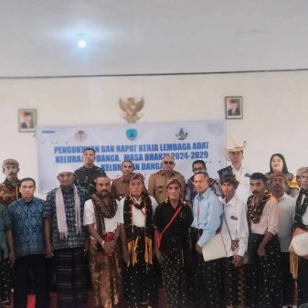 Kelurahan Danga Nagekeo NTT Kukuhkan Lembaga Adat Periode 2024-2029