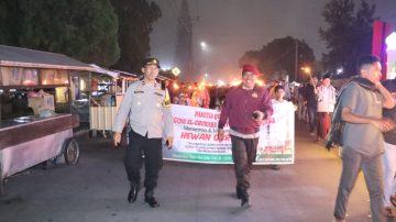 Waka Polres Ngada NTT Pimpin Pengamanan Malam Takbiran Hari Raya Idul Adha