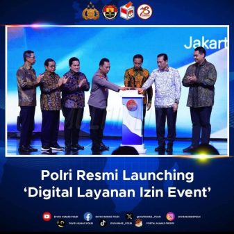 Kapolri Jenderal Listyo Saksikan Peluncuran Aplikasi Digitalisasi Layanan Perizinan Penyelenggaraan Even