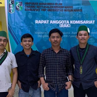 Tri Hardian syah A, Terpilih Sebagai Nakhoda Baru HMI Komisariat FKIP Universitas Muslim Maros