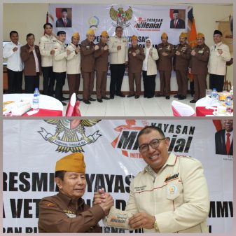 Peresmian Yayasan Milenial Mitra Veteran Indonesia di Gedung Veteran RI, Chandra Mahar Dhika Dilantik Sebagai Ketua