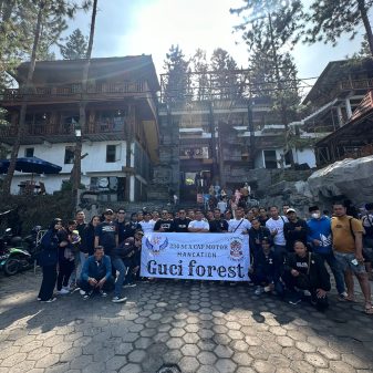 Cap Motor dan 234 SC DPC Kota Cirebon Gelar Touring Bersama Ke Guci Forest