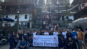 Cap Motor dan 234 SC DPC Kota Cirebon Gelar Touring Bersama Ke Guci Forest